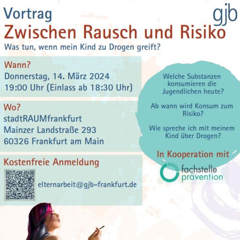 gjb | Vortrag Zwischen Rausch und Risiko | 14. März 2024